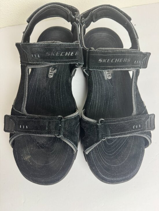 Skechers Gander Louden Men Sandals Black Memory Form Hiking Size 12 main image 5